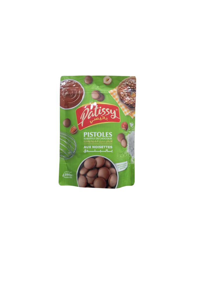 PATISSY pistoles substitut de chocolat aux noisette 250g