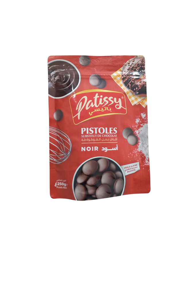 PATISSY pistoles substitut de chocolat noir 250g