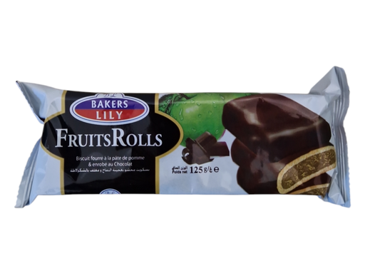 BAKERS LILY biscuit pomme enrobe au chocolat 125g