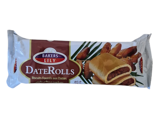 BAKERS LILY biscuit date rolls 125g