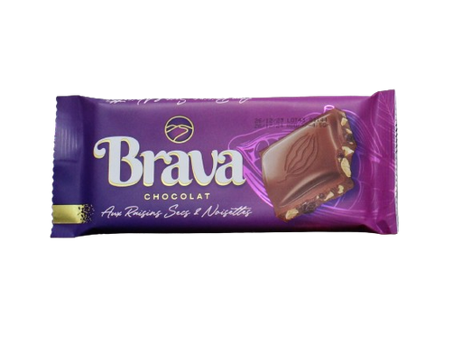BRAVA chocolat aux raisins & noisettes