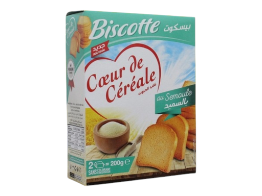 BISCOTTE cœur de céréale au semoule  200 g