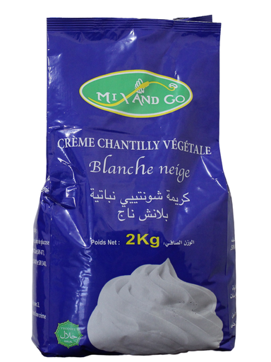BLANCHE NEIGE créme chantilly végétale 2kg
