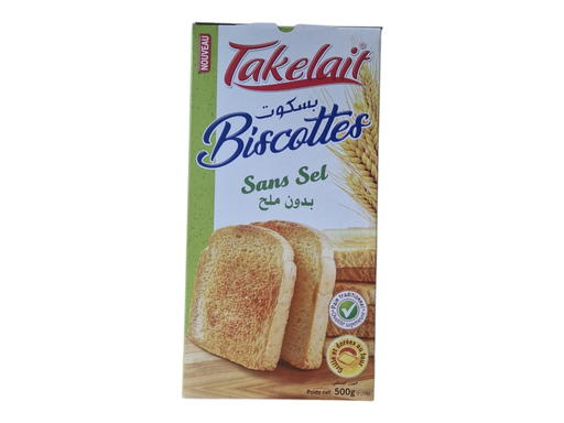 TAKELAIT biscottes  sans sel  500g