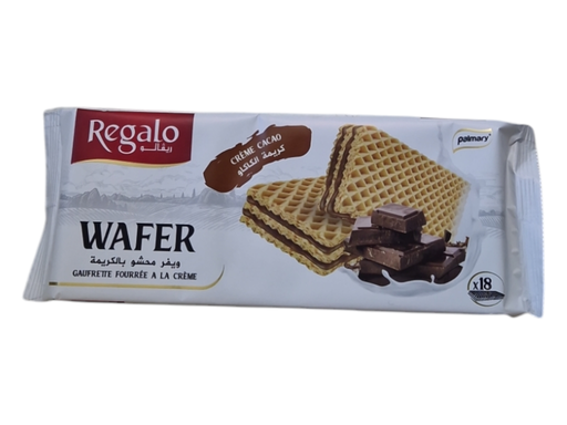 REGALO wafer  gaufrette chocolat 140grs