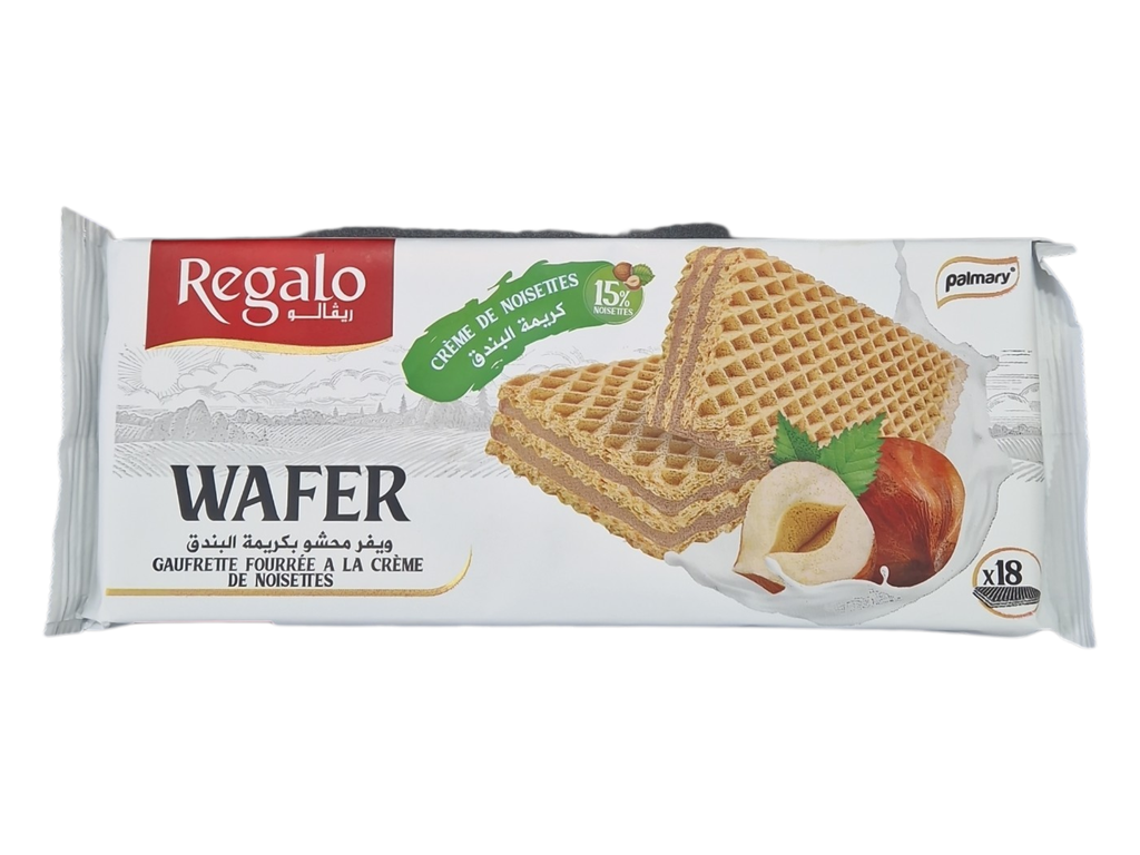 REGALO wafer  gaufrette  noisette 140grs