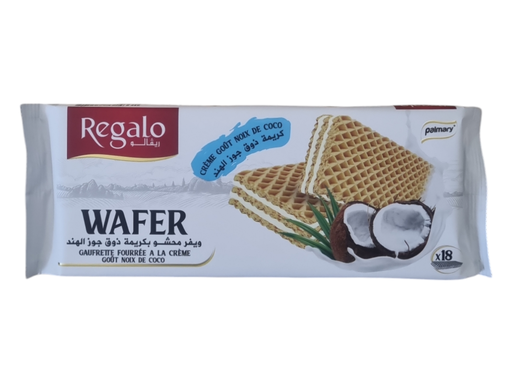 REGALO wafer  gaufrette noix de coco 140grs