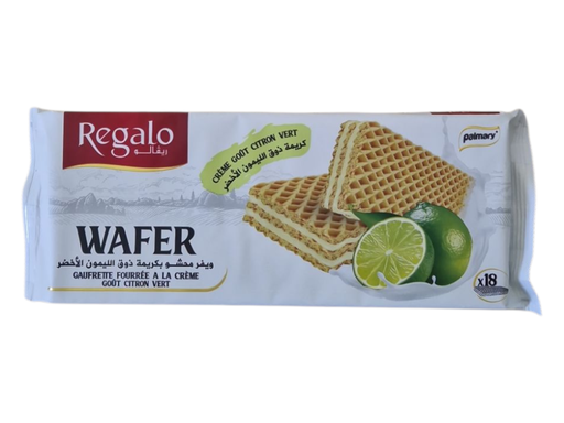 REGALO wafer  gaufrette citron vert 140g