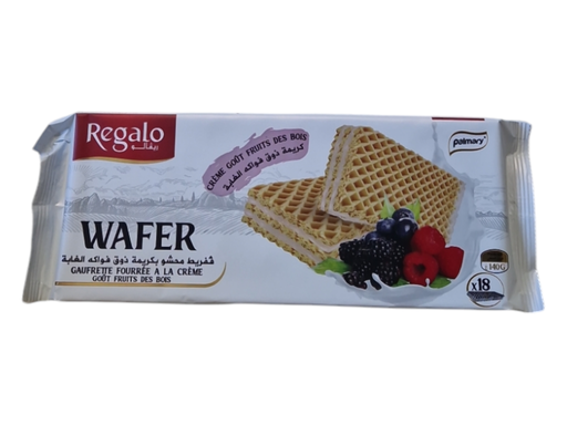 REGALO wafer  gaufrette fruit des bois 140grs