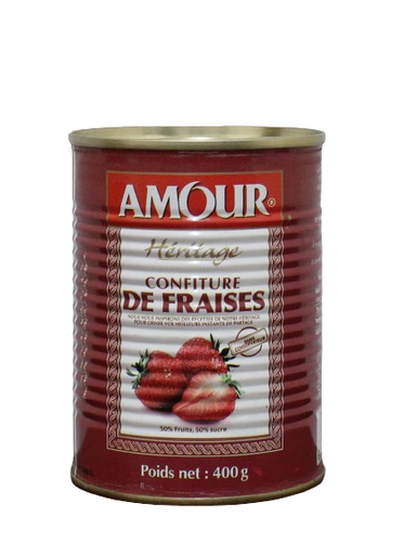 AMOUR confiture de fraises 400g