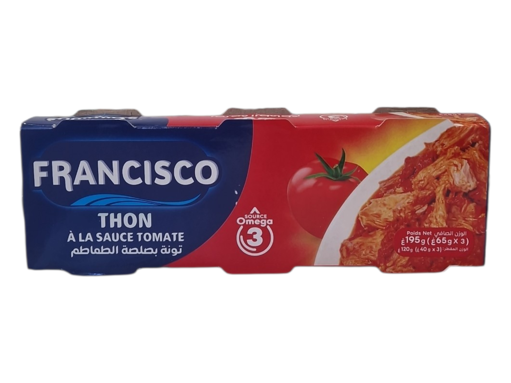 FRANCISCO thon a la sauce tomate 65g*3