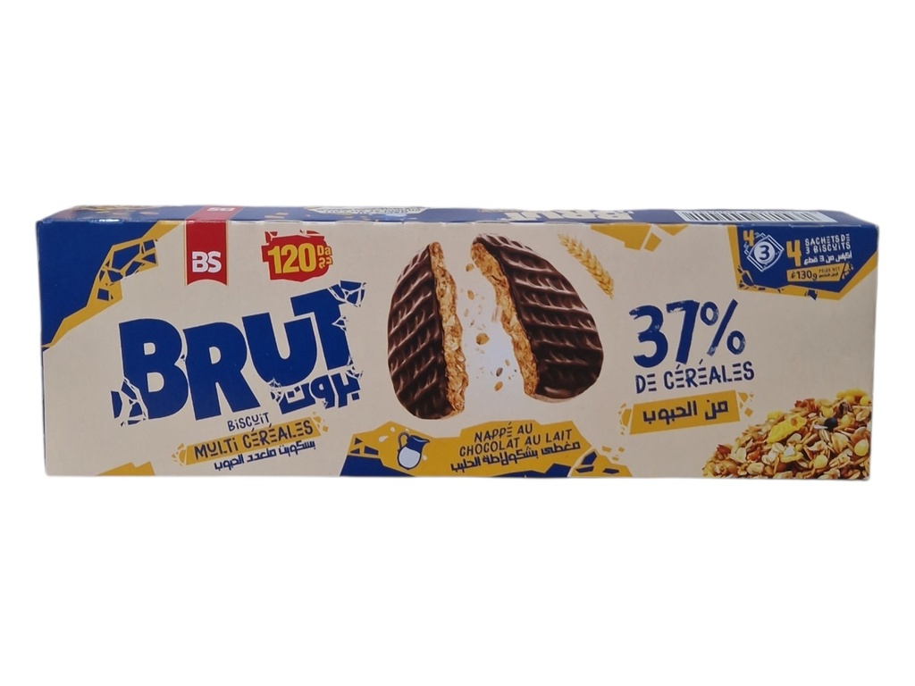QAADA brut biscuit chocolat aux lait 130g