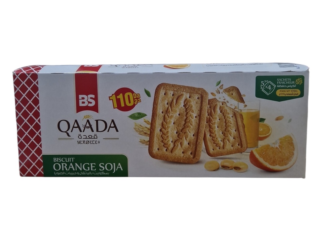 QAADA biscuit orange soja 180g