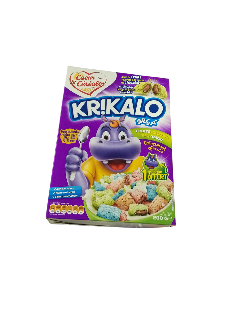 KRIKALO cœur de céréales fruits pillows 200 g