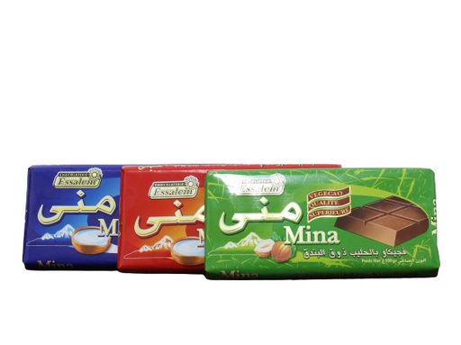 MINA chocolat végécao au lait 100g