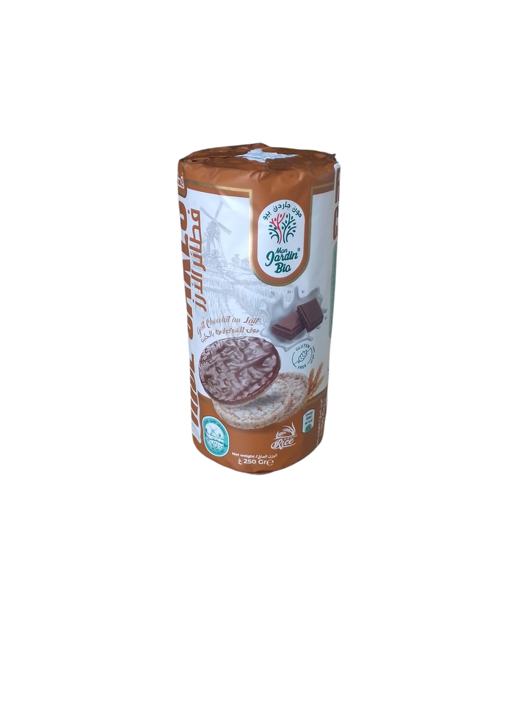 MON JARDIN cakes ric couvert de chocolat 220g