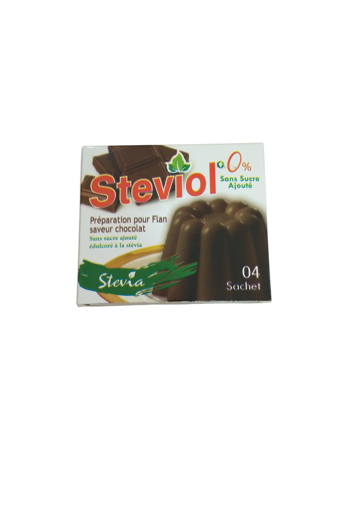 flan steviol chocolat sans sucre 04 sachet