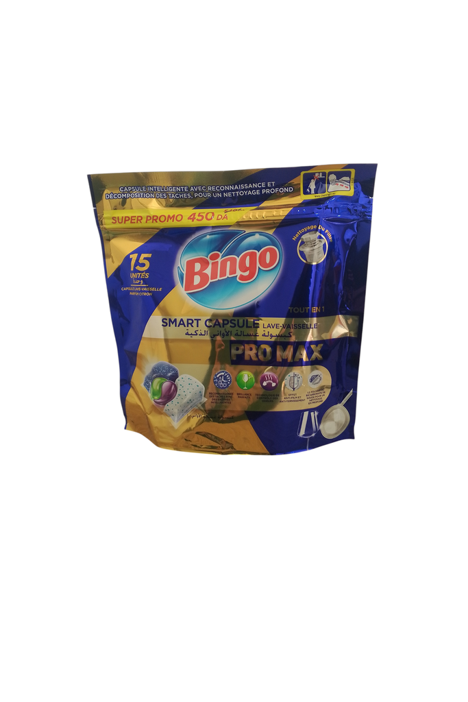 BINGO capsule lave vaisselle 15 pes