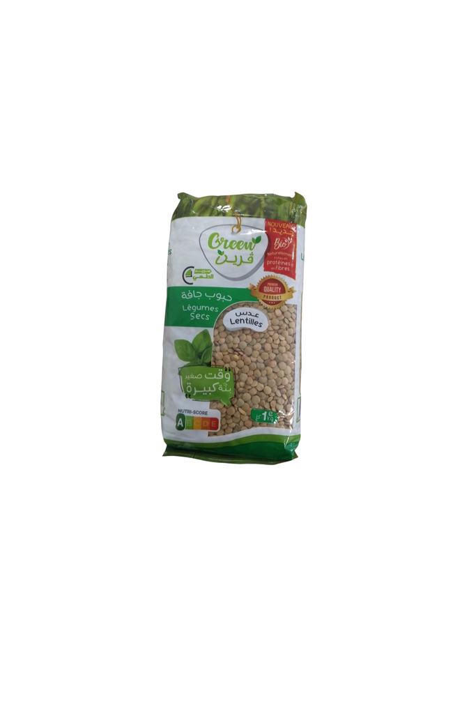 GREEN lentilles 1 kg