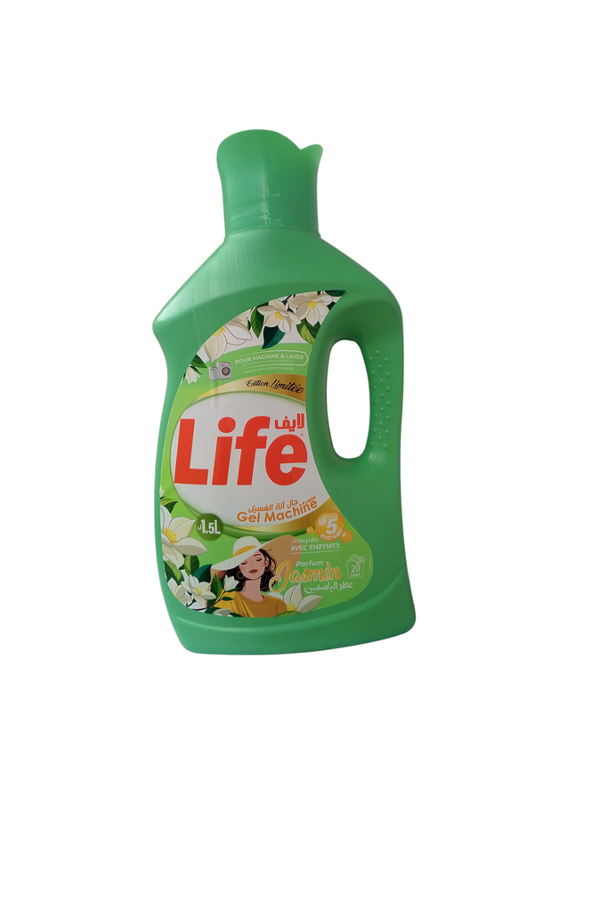 LIFE  gel machine parfum jasmin 1.5 l