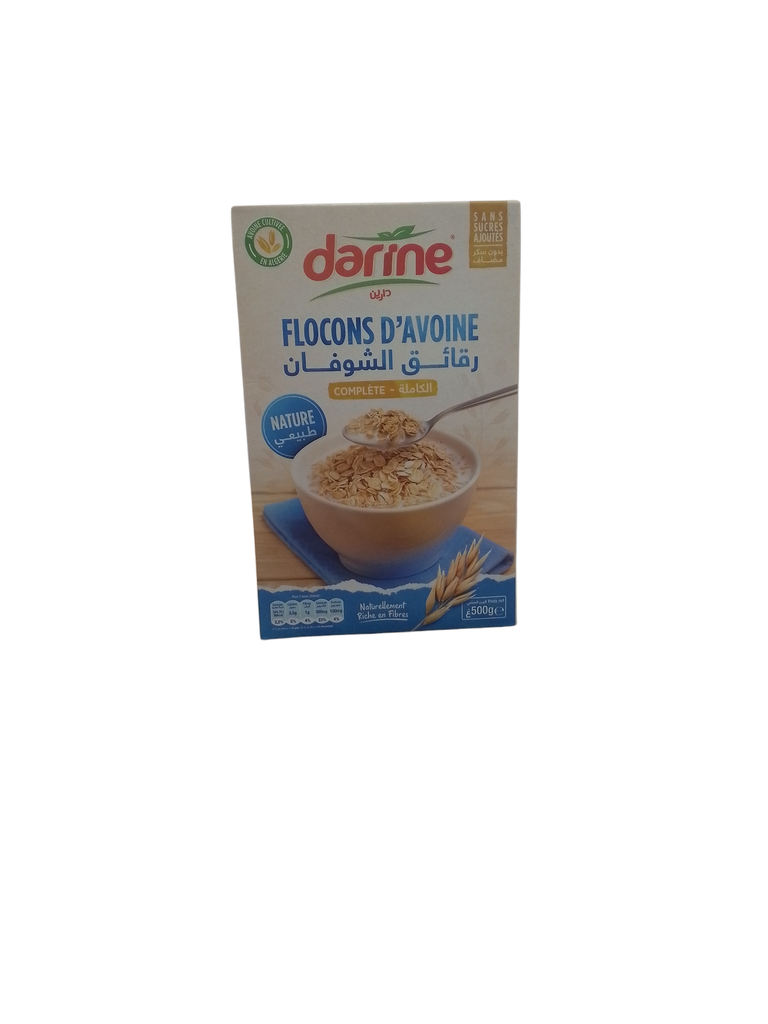 DARINE flacons d'avoine complet nature 500g