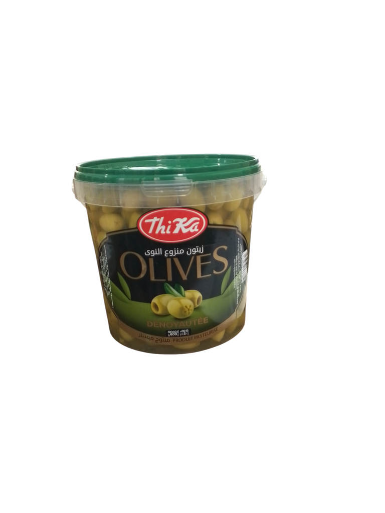 THIKA olives vertes dénoyautées 800g
