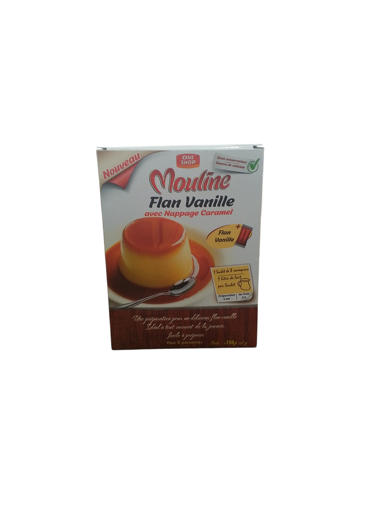 MOULINE flan vanille et CARAMEL 150 g