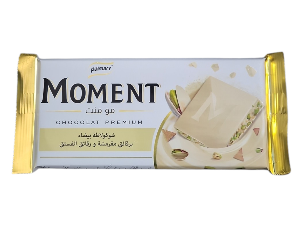 MOMENT chocolat blanc pistash 95g