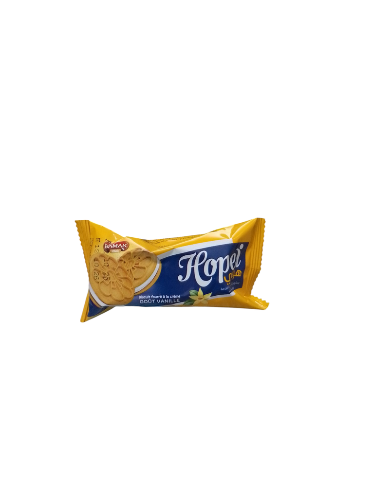 HOPEI biscuit fourre gout vanilla 35 grs