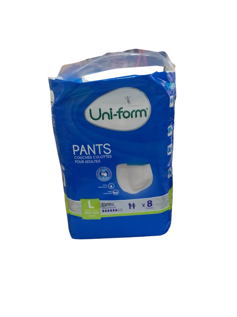 UNI FORM couche culottes adulte L 8 pcs