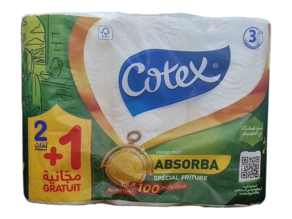 COTEX essuie tout absorba 2+1