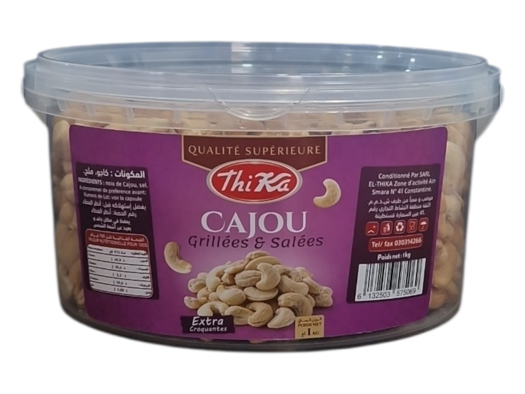THIKA noix de cajou grillées et salées 1kg