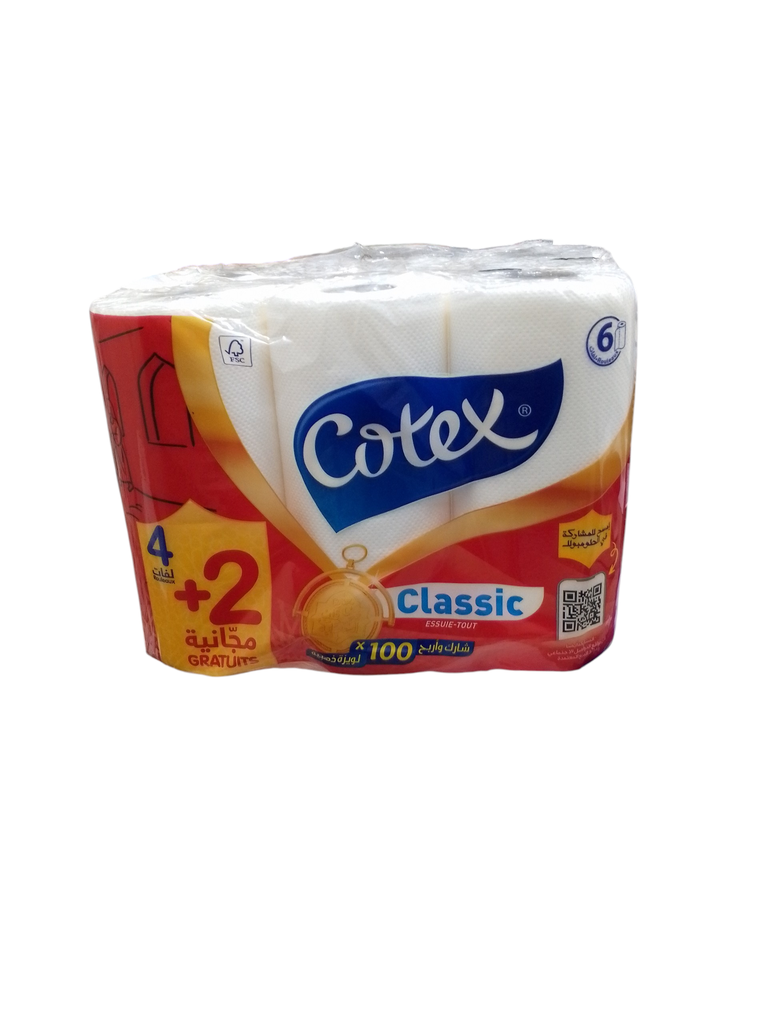 COTEX essuie tout classic 4+2