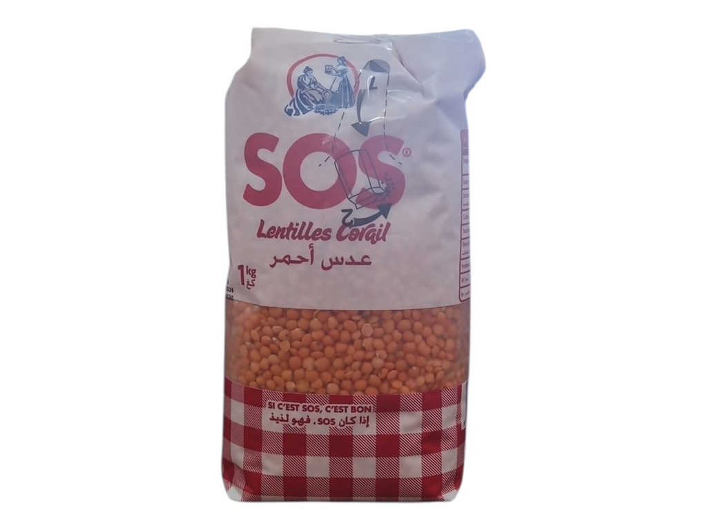 SOS lentilles corail rouge 1kg