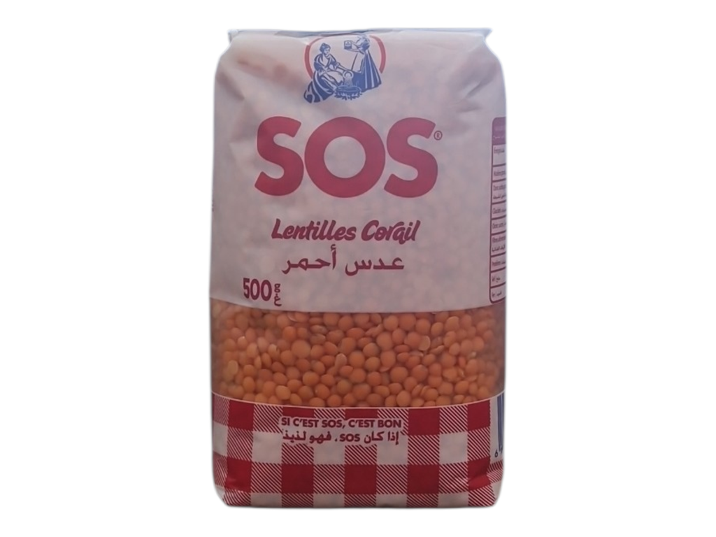 SOS lentilles corail rouge 500g