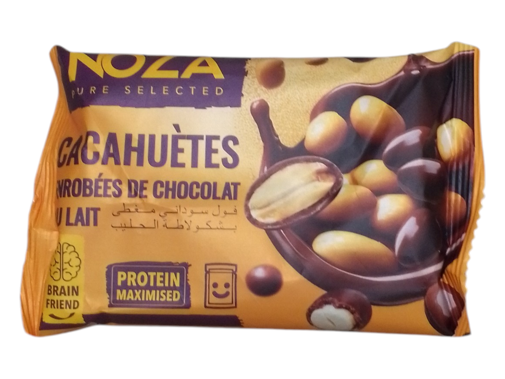 NOZA cacahuetes enrobees de chacalat au lait 50g