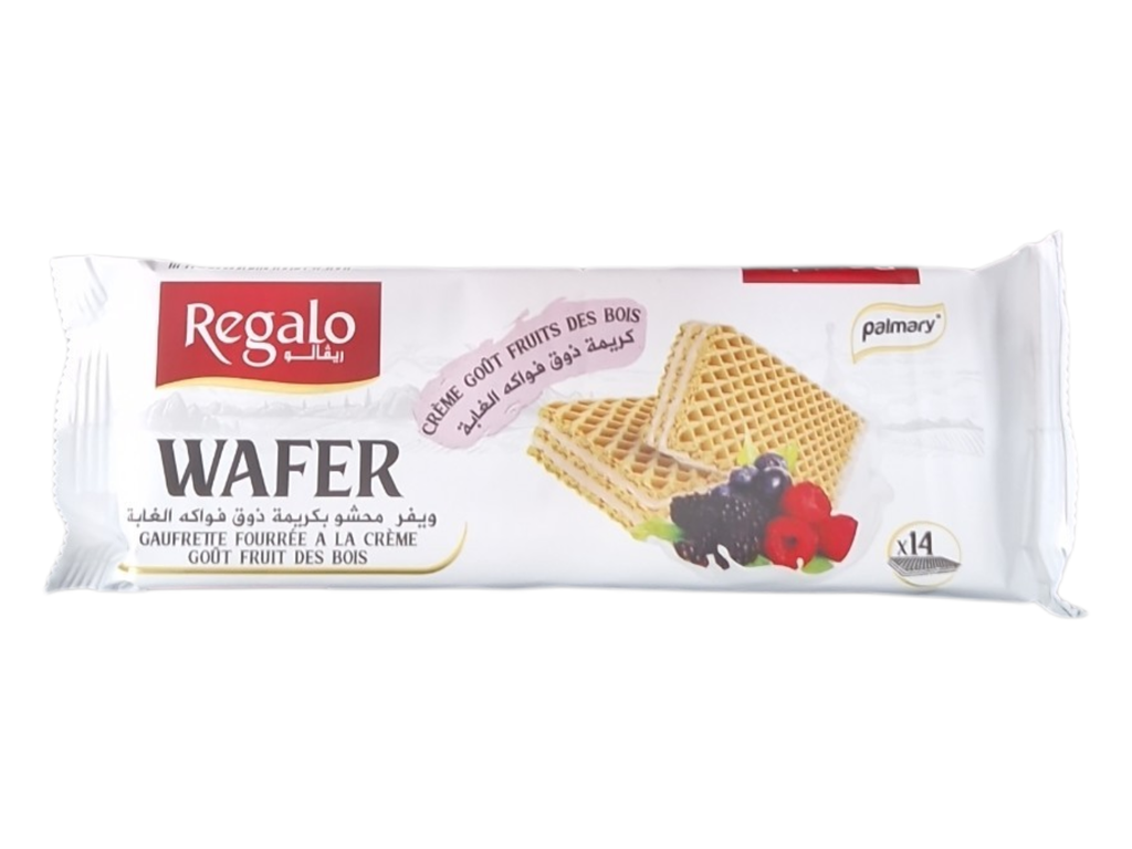 REGALO wafer  gaufrette fruit de bois 40grs