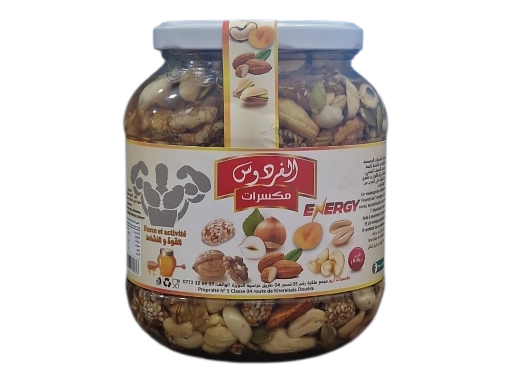 EL FIRDAOUS fruit a coque au miel energy 810g