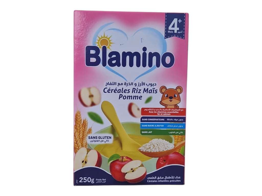 BLAMINO cereales riz mais pomme 250g +4m
