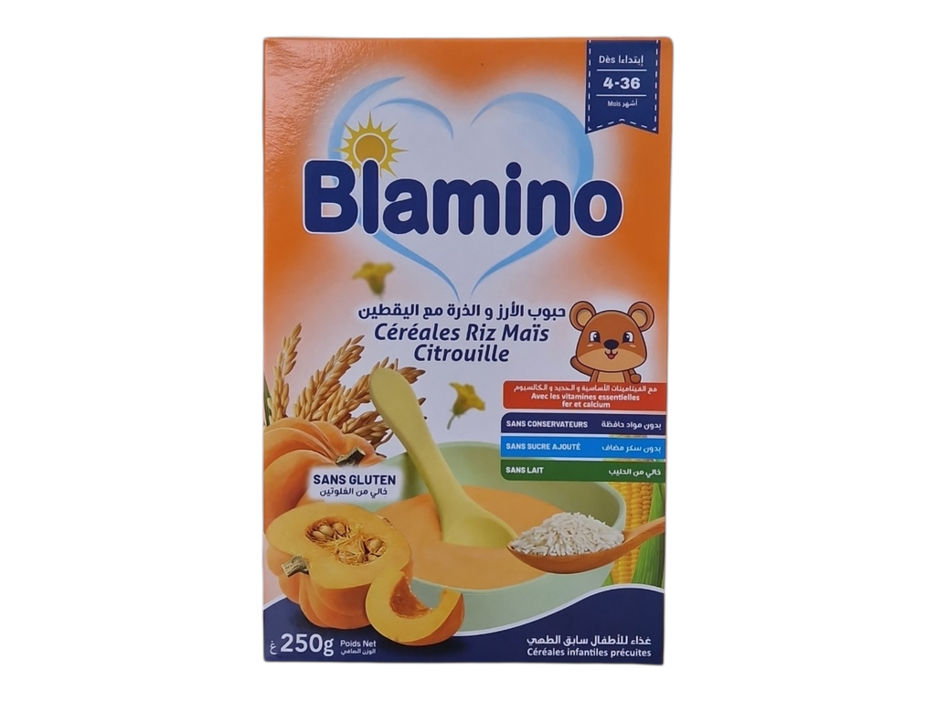 BLAMINO cereales riz mais citrouille 250g 4-36m