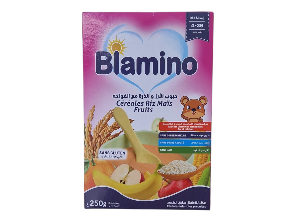 BLAMINO cereales riz mais fruit 250g 4-36m