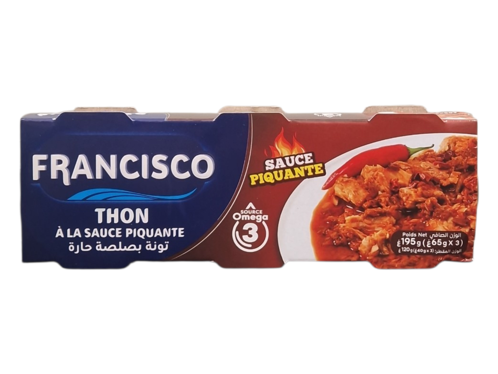 FRANCISCO thon a sauce piquante 65g*3