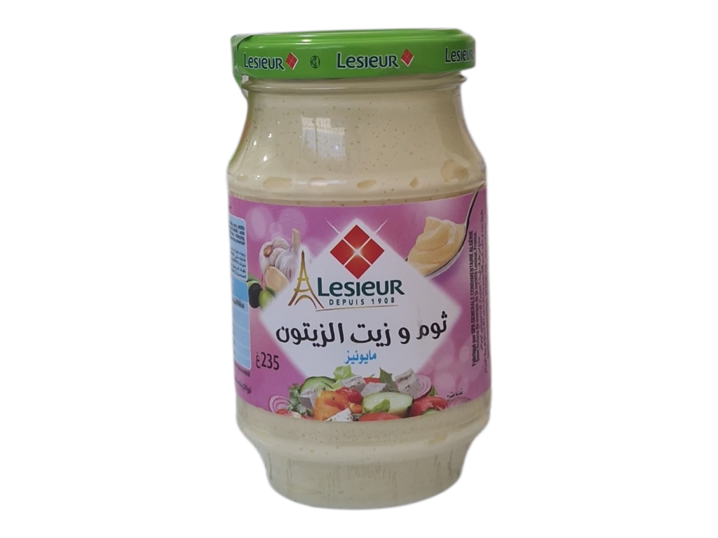 LESIEUR mayonnaise ail hille d'olive 235g