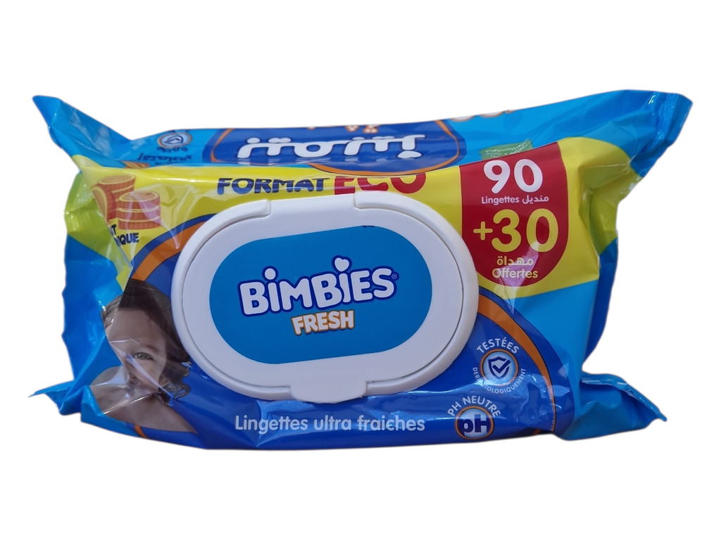 BIMBIES lingettes bebe eco 90+30p