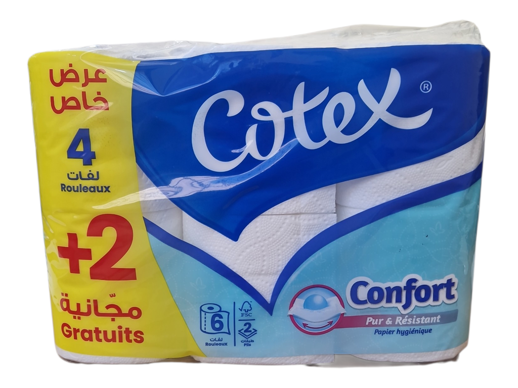 COTEX confort papier hygienique 4+2