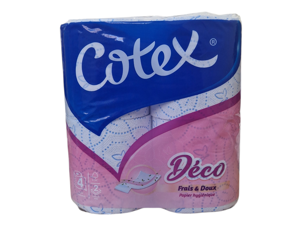 COTEX confort papier hygienique rose *4