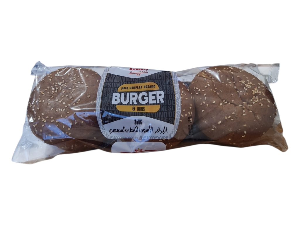 Arruapan burger noir *6p 360grs