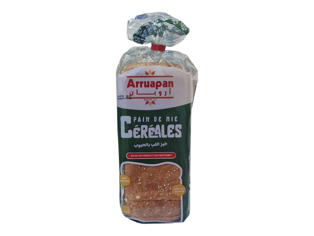 Arruapan pain de mie cereales  vert 450g