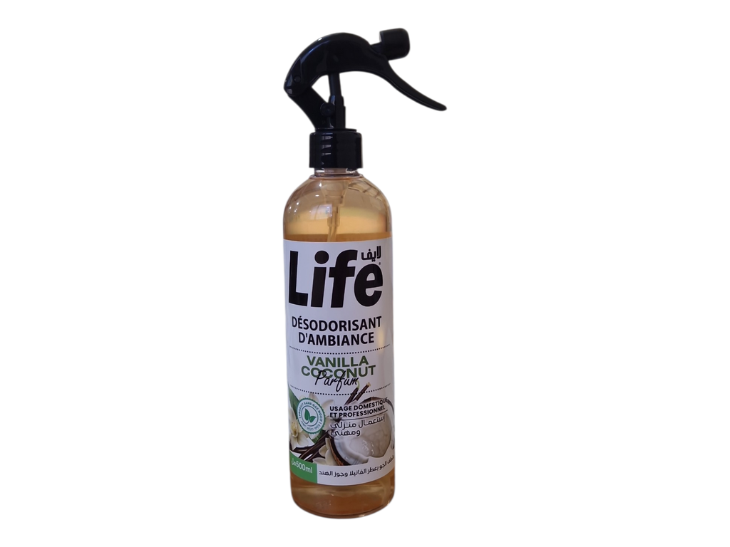 LIFE désodorisant d'ambiance vanille 500ML