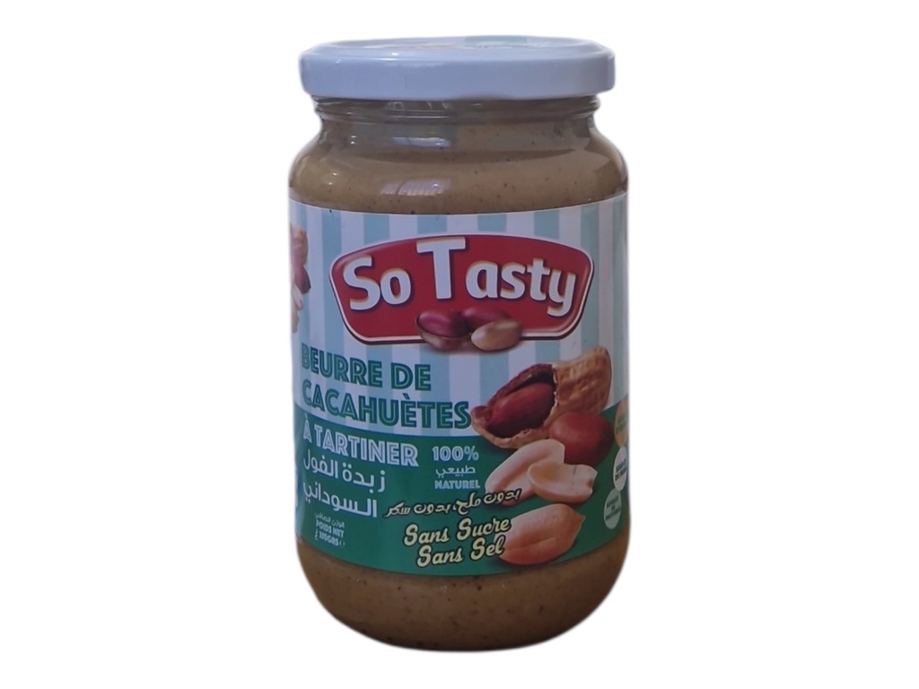 SO TASTY beurre de cacahuètes sans sucre 350g